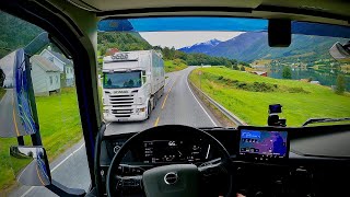 POV Driving Volvo Aero FH540 - Norway, Otta-Dombas E6