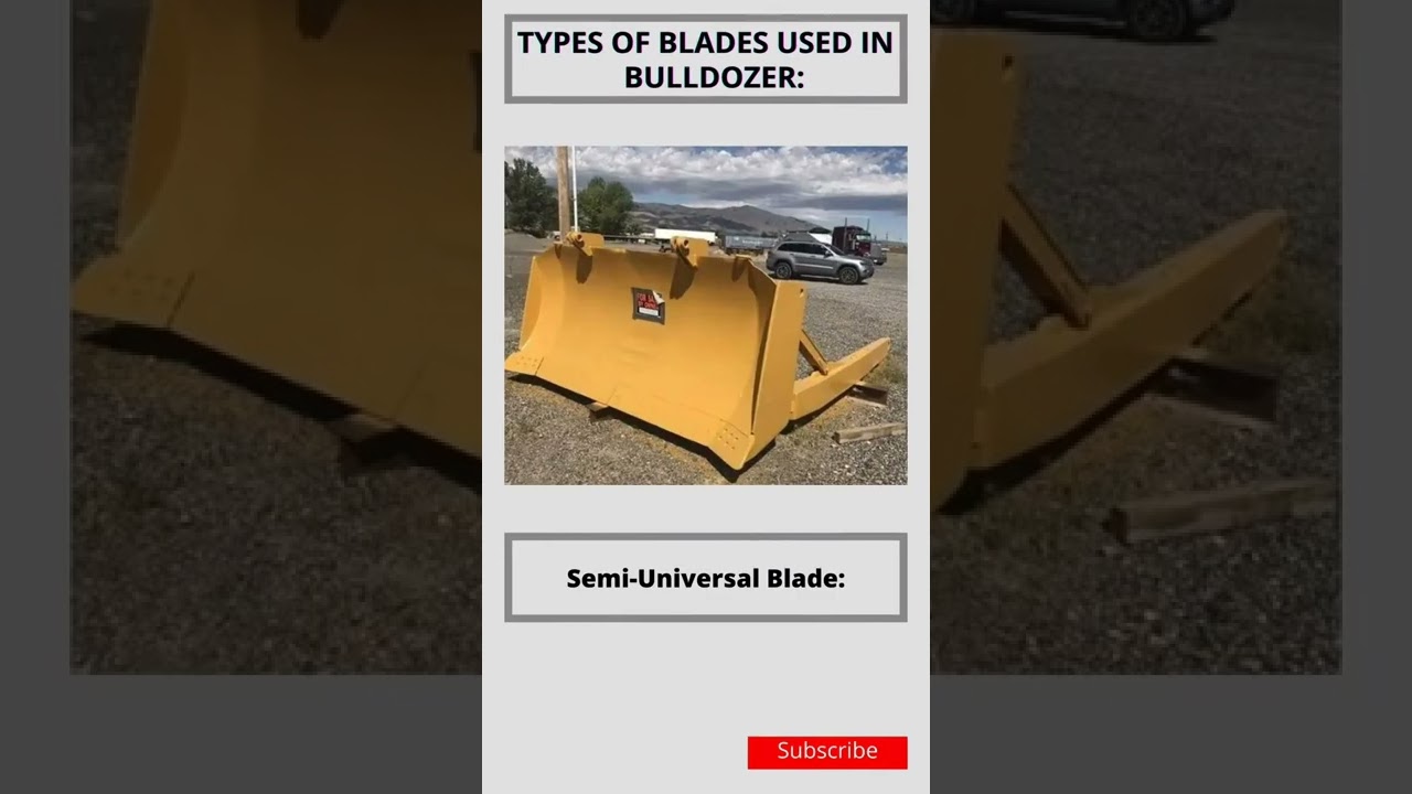 Type of blades used in bulldozer | Civil Engineer I 🛑🦺 #shorts #civilengineering