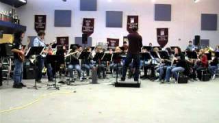 Las Cruces High School Symphonic WInds Chaos Theory with Jim Bonney the composer and soloist Part 1