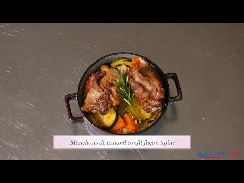 Manchons de canard confit façon tajine