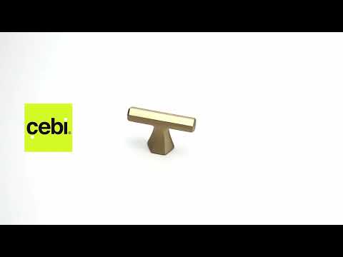 Миниатюра изображения товара Ручка для мебели Cebi Thor A4108 001 PC35 (матовое золото полимер)