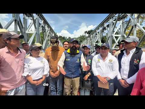 Ponemos fin a un problema de 30 años: UNGRD llevó puente para La Paz, #Santander