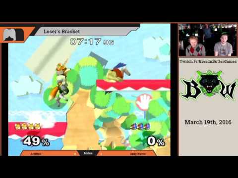 Artifice (Fox) vs Only Kevin (Falco) Melee BW March 2016