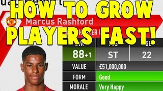 FIFA 17: CAREER MODE TRAINING TUTORIAL! HOW TO GROW PLAYERS FAST?