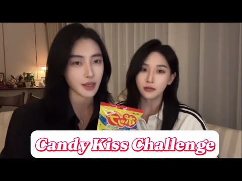 Candy Kiss Challenge Lesbian ENG SUB | WLW Couple | GL Couple