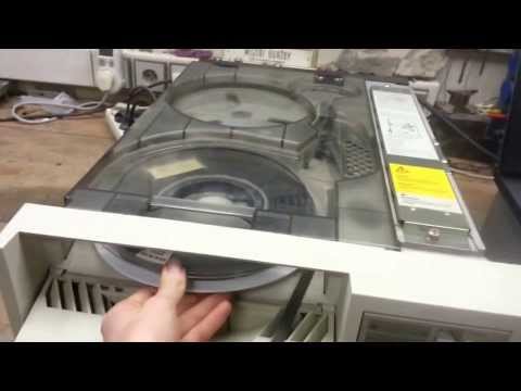 IBM and HP 9-track tape drives in operation