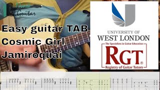 Cosmic girl  - Jamiroquai - learn HOW TO PLAY - EASY lesson tutorial GUITAR tab