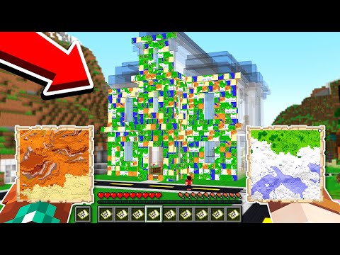 TROLEI A CASA DO MEU AMIGO COBRINDO ELA DE MAPAS NO MINECRAFT