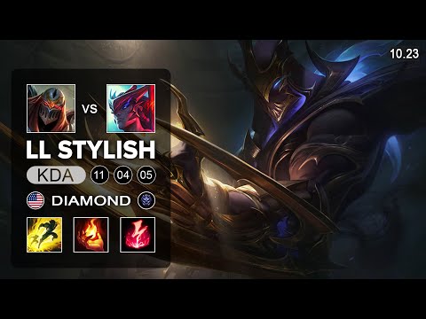LL Stylish Zed vs Yone Mid - NA Diamond Patch 10.23