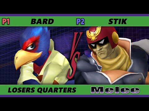 S@X 431 Losers Quarters - Stik (Captain Falcon) Vs. Bard (Falco) Smash Melee - SSBM