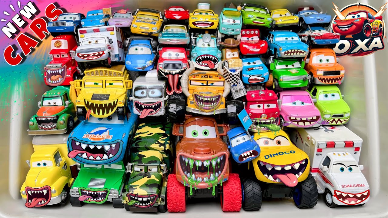 Disney Pixar Cars Unboxing Review | Lightning McQueen, Tow Mater, Chick Hicks, Sally Carrera, Cruz