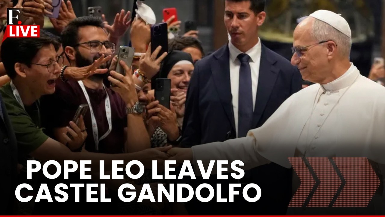 Pope Leo Heads Back to Vatican From Castel Gandolfo | LIVE