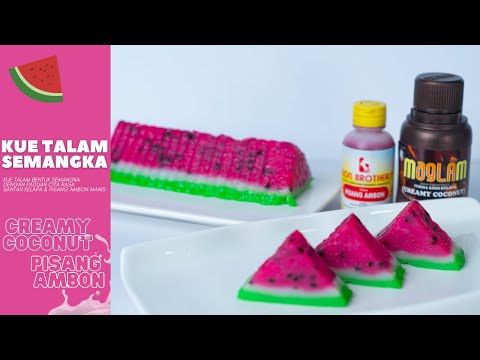 Kue Talam Semangka, Kreasi Unik Motif Buah Semangka dengan Cita Rasa Santan Kelapa dan Pisang Ambon
