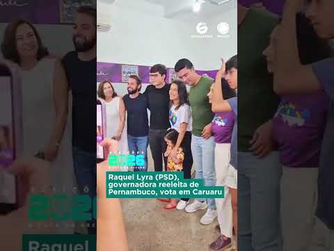 A governadora Raquel Lyra (PSD), exerceu seu voto neste domingo