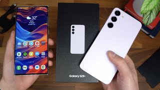 Samsung Galaxy S23+ Unboxing! (vs S23 Ultra)