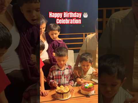 Pradyum Birthday Celebration ￼#shortvideo #cake #happybirthday #funnyvideos #shortsfeed #shorts #fun