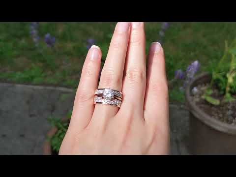 1.01 Ct. Combination Cathedral and Classic Ring Guard -TwoBirch TB-GUARD-0077-RG-L