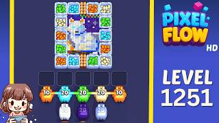 Pixel Flow Level 1251 Solution Walkthrough