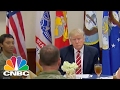 President Donald Trump Talks With Troops At Centcom Power Lunch CNBC