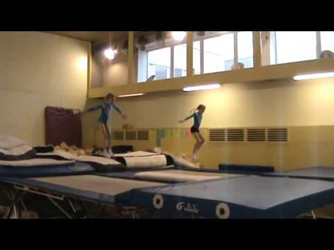 Twisteri batuudihüpete katsevõistlus 2016 sünkroon Lasteklass A tüdrukud Carol Liina ja Maria 2