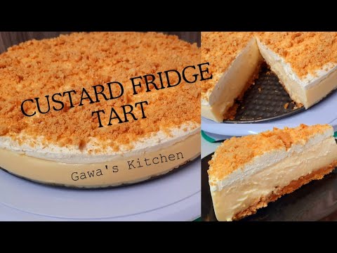Custard fridge Tart/Easy summer dessert/Fabiola Cake/gawa's kitchen #Southafricanyoutuber