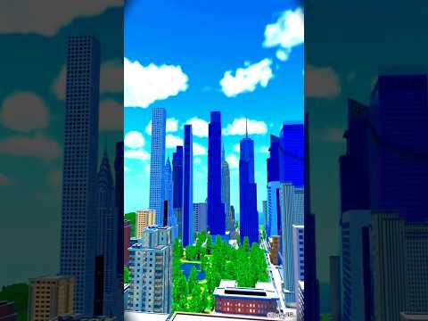 Insane loner builds NYC in Minecraft?! 🤯 #shorts
