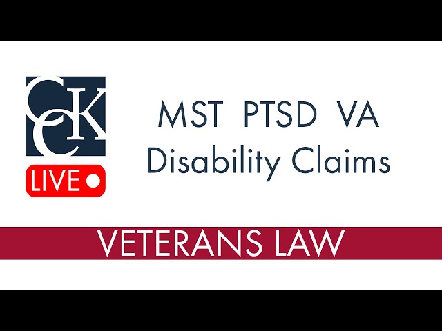 Military Sexual Trauma and PTSD VA Disability Rating