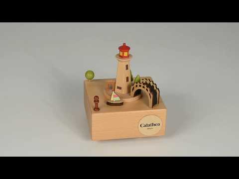 DEMO - Cajita Musical Modelo Faro Venecia, Calathea Deco