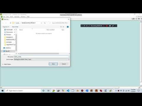 Creating the hello world program in 16-bit.