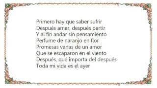 Diego el Cigala - Naranjo en Flor Lyrics