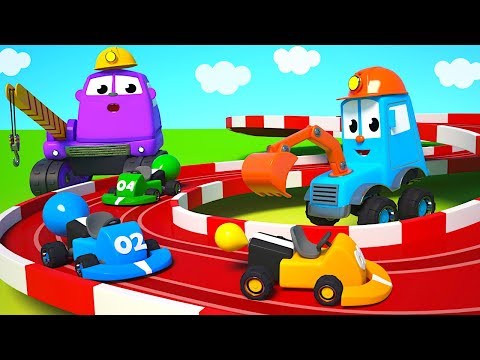 FRIENDS ON WHEELS EP 11 - KART TRACK BUILDING & FUNNY BALLOON CAR RACE