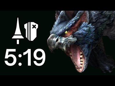 MHFU | G-Rank Nargacuga 5:19 Lance Time Attack