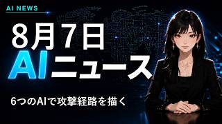 【2026年8月7日AIニュース】6つのAIで攻撃経路を描くThreatForest 他