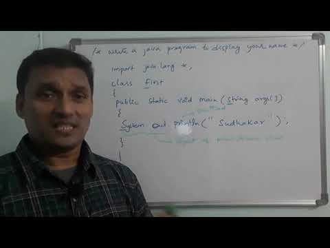 How To Write Compile And Execute Java Program With Practical Java Programming In Telugu