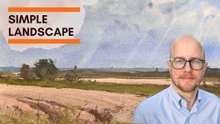 How to Paint a Landscape Scene in Watercolor - Step by Step