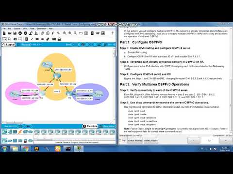 9.2.2.7 Packet Tracer - Configuring Multiarea OSPFv3