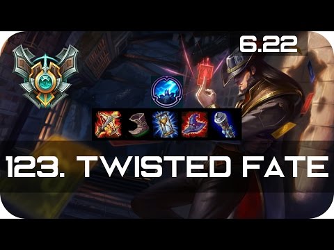 Twisted Fate Bot vs Jhin Master Preseason 7 Season 7 s7 Patch 6.22 2017 Gameplay Guide Build