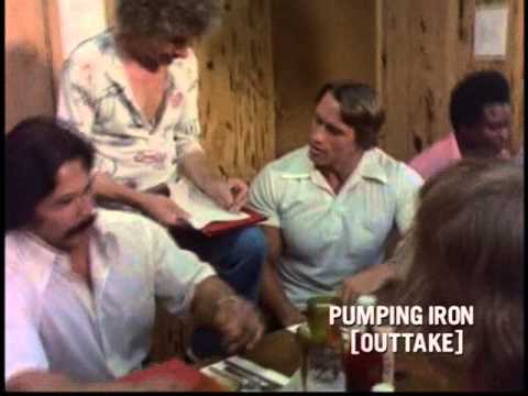 Pumping Iron outtake from Raw Iron -  Arnold Schwarzenegger ordering lunch