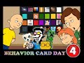 Best Behavior Card Day 4 Caillou Rosie And Boris