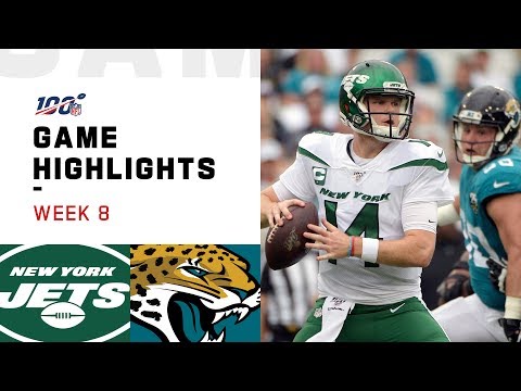 Jets vs. Jaguars Week 8 Highlights | NFL 2019