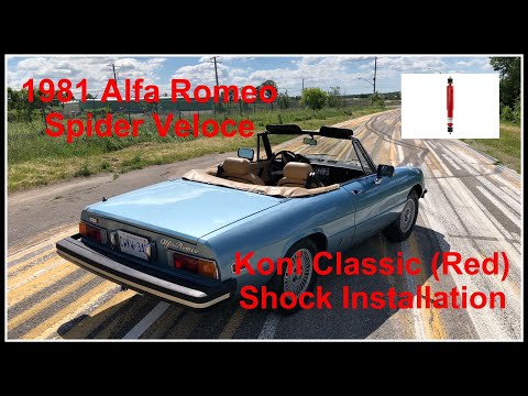 1981 Alfa Romeo Spider Veloce, Koni Classic (Red) Front and Rear Shock Installation