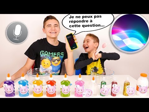 SIRI CONTRÔLE NOTRE SLIME - SIRI Picks Our Slime Ingredients Challenge !!!