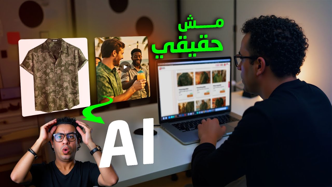 أسهل طريقة انشاء فيديو اعلاني احترافي بالذكاء الاصطناعي للمنتجات ( التجارة ا
