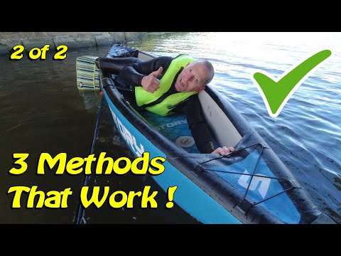How To Re Enter a Capsized Inflatable Kayak - Gumotex Twist | Story Highline | GoPlus | Spinera