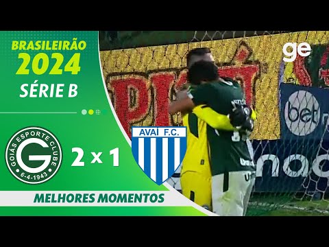 GOIÁS 2 X 1 AVAI  | MELHORES MOMENTOS | 26ª RODADA | SÉRIE B 2024  |  ge globo