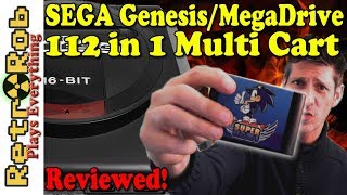 Sega Genesis / Mega Drive  Super 112 in 1 Multi Cart Reviewed!