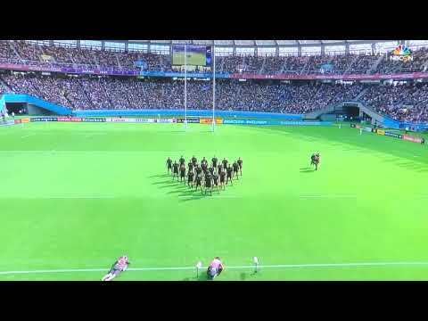 Rugby World Cup 2019 New Zealand All Blacks Haka vs. Namibia