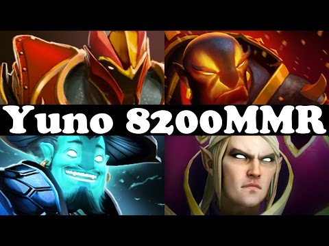 Yuno 8200 MMR PLAYS WITH 4 HEROES - Ranked Match Gameplay - Dota 2