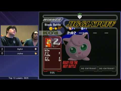 CT GamerCon 2 SSBM - DBJ | Joyboy (Fox) vs. BIG KID (Jigglypuff) - Melee LR3