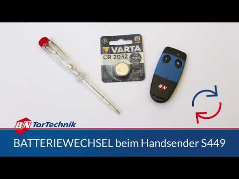 Batteriewechsel beim Handsender S449 - B+N Tortechnik GmbH